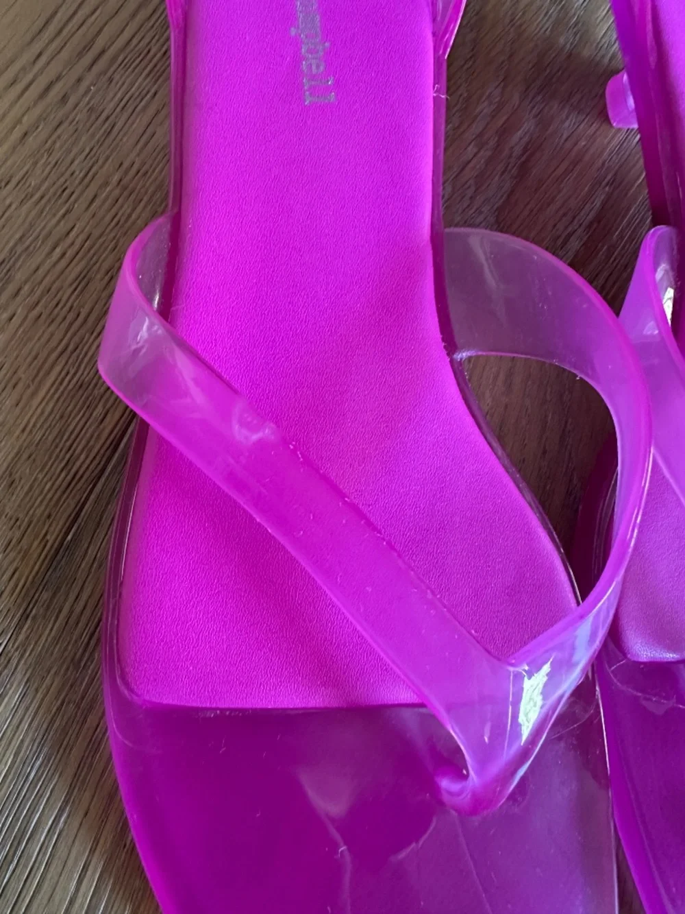Jeffrey Campbell Gummy-THG Jelly Kitten Heel Sandals Pink Size 9 NEW - Picture 5 of 15